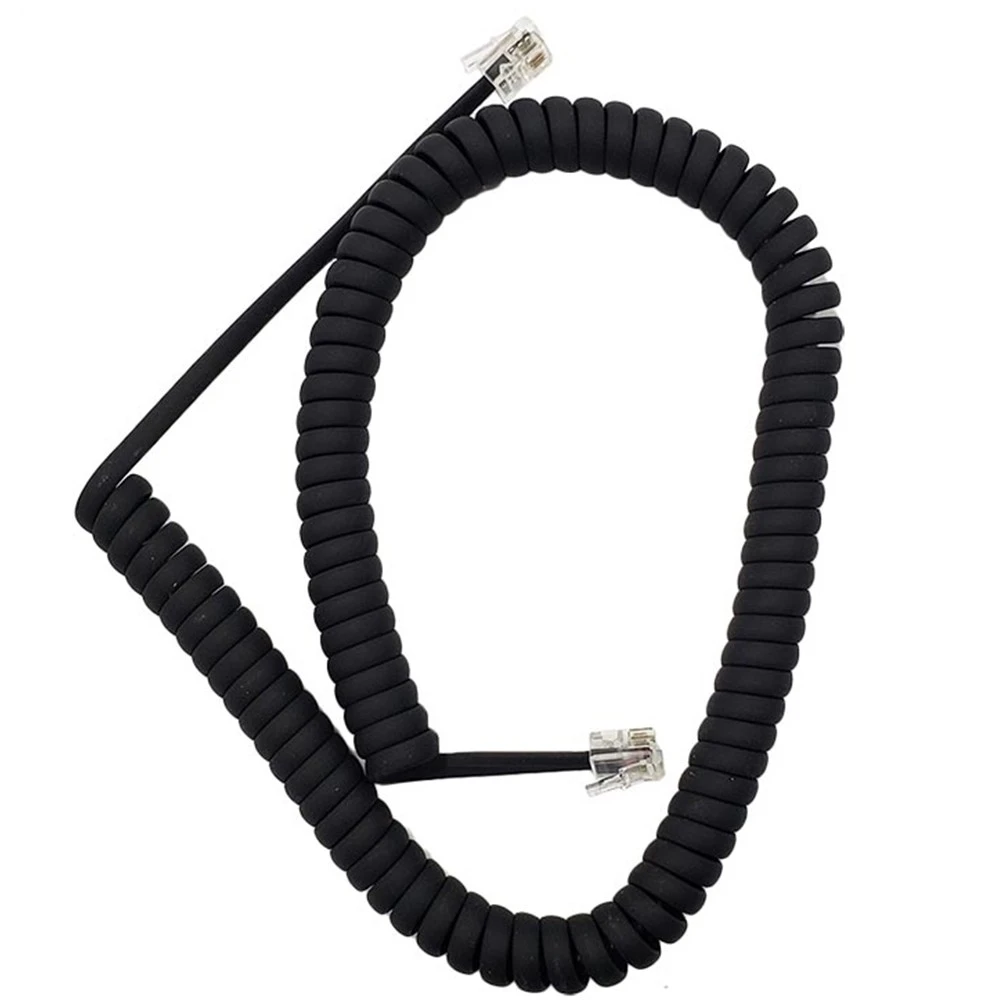 Long coiled handset cord from the Telogix catalog